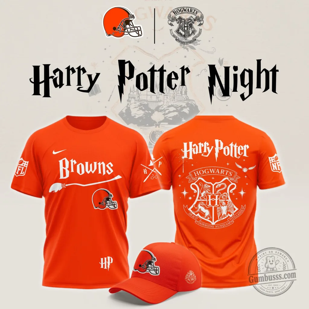 Cleveland Browns Harry Potter Night Football Team T-Shirt Cleveland Browns Harry Potter Night Football Team T-Shirt