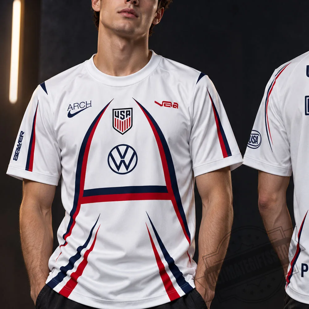 USA United States of America Pre-Match Soccer Jersey Shirt 4 USA United States of America Pre-Match Soccer Jersey Shirt