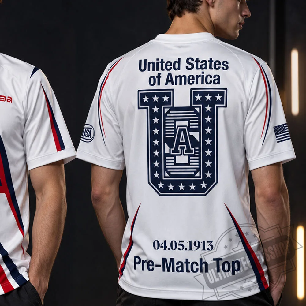 USA United States of America Pre-Match Soccer Jersey Shirt 5 USA United States of America Pre-Match Soccer Jersey Shirt