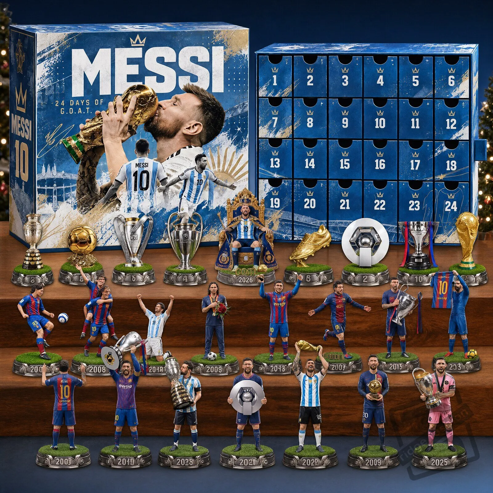 Personalized 24 Days Of G.O.A.T Advent Calendar Blink Box