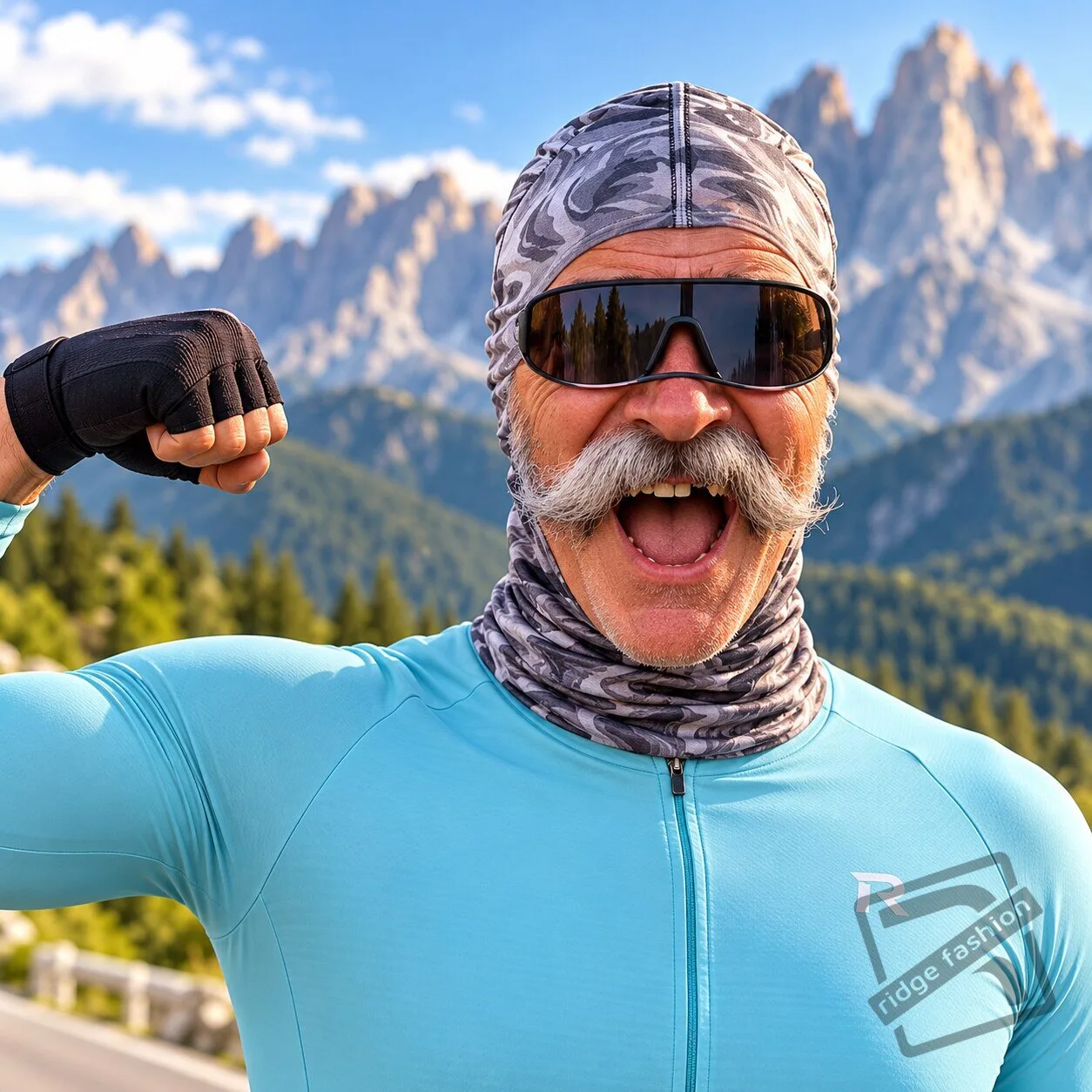 Realistic Funny Face Print Neck Gaiter – Breathable Cycling & Running Bandana Mask 7 Realistic Funny Face Print Neck Gaiter – Breathable Cycling & Running Bandana Mask product view