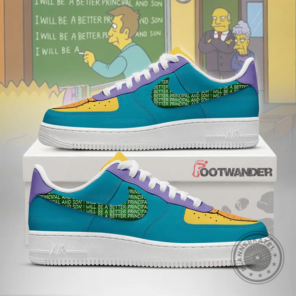 Walter Skinner The Simpsons Principal And Son Quote Custom Shoes