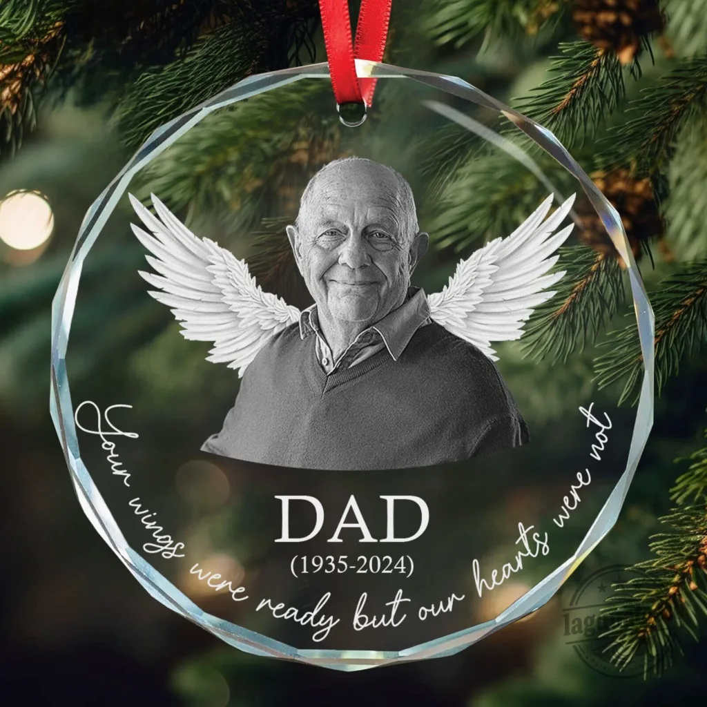 Personalized Memorial Photo Ornament Your Wings Were Ready Our Hearts Were Not Personalized Memorial Photo Ornament Your Wings Were Ready Our Hearts Were Not