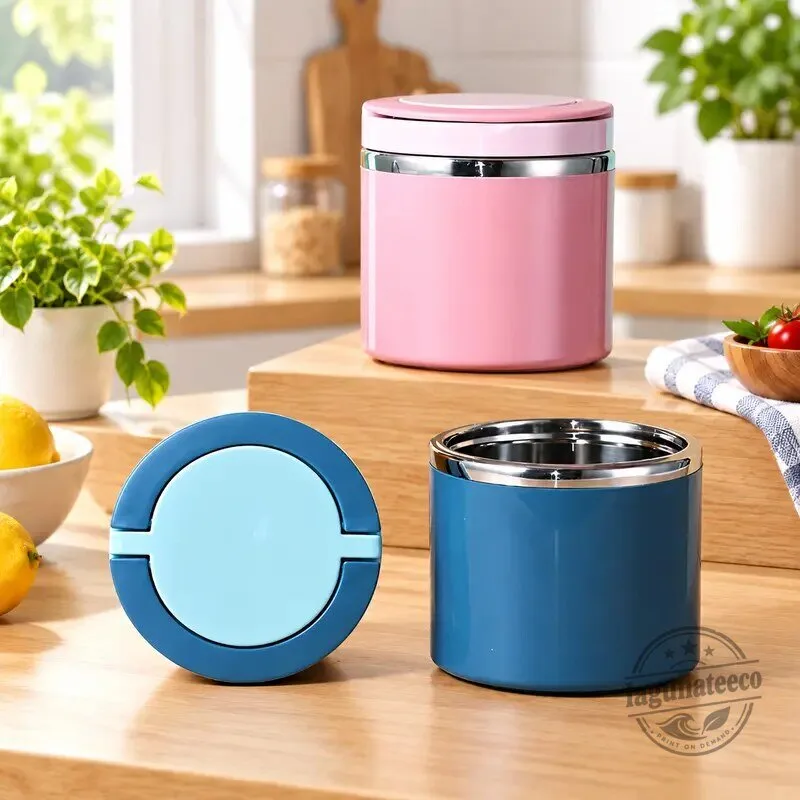 Insulated Stainless Steel Food Container Lunch Box with Handle