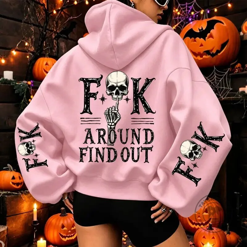 Fuck Around Find Out Skull Graphic Halloween Oversized Hoodie 12 Fuck Around Find Out Skull Graphic Halloween Oversized Hoodie