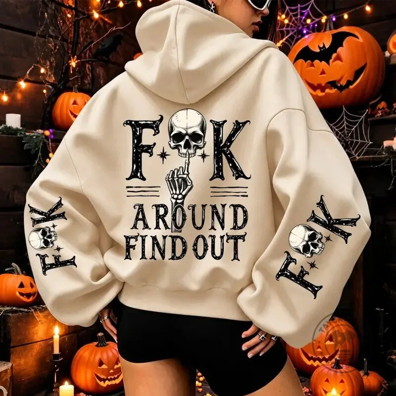 Fuck Around Find Out Skull Graphic Halloween Oversized Hoodie 13 Fuck Around Find Out Skull Graphic Halloween Oversized Hoodie