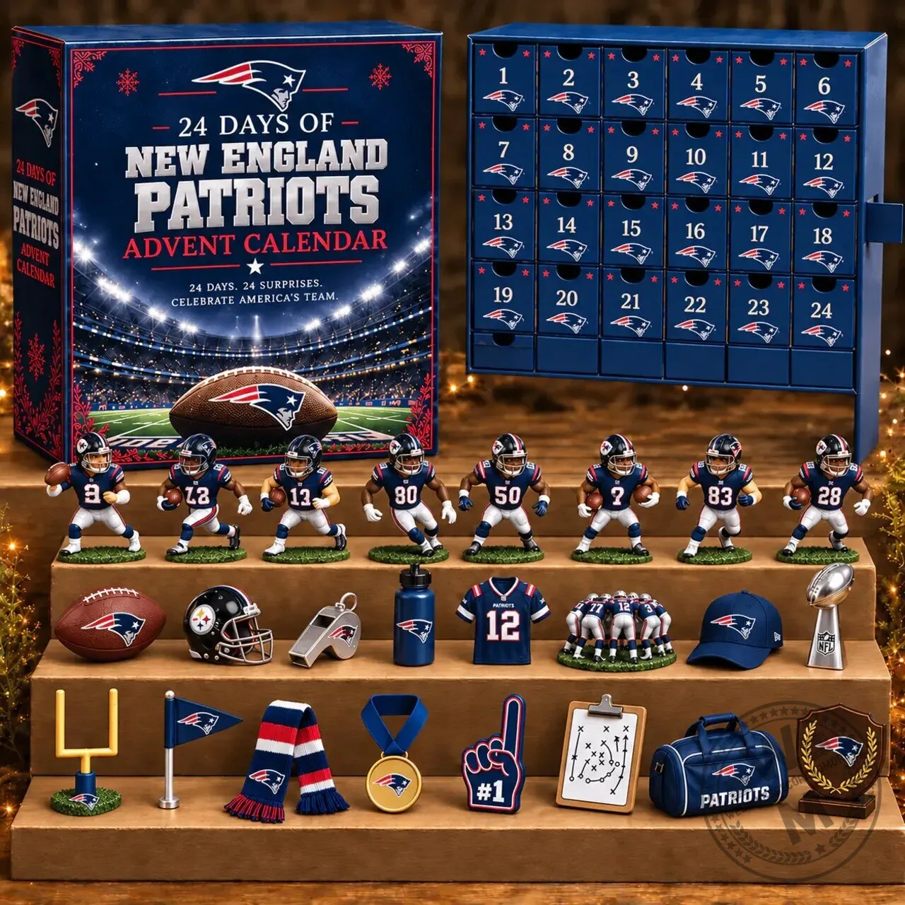 New England Patriots NFL Football Team 24 Day Advent Calendar Blind Box