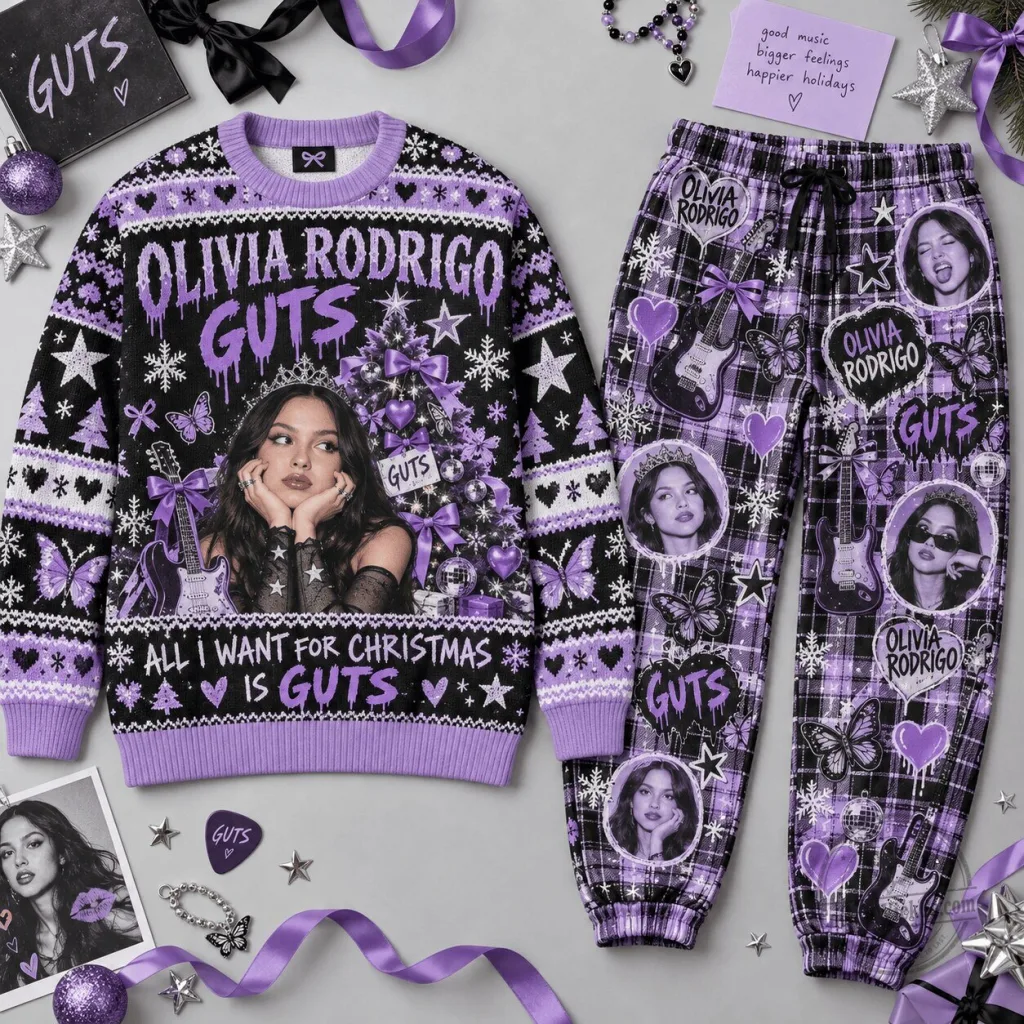 Olivia Rodrigo GUTS All I Want for Christmas Is GUTS Holiday Sweater