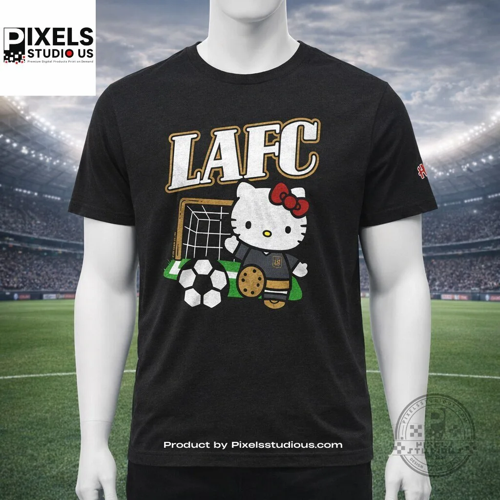 Los Angeles Football Club x Hello Kitty Night 2026 Shirt 5 Los Angeles Football Club x Hello Kitty Night 2026 Shirt 3D shirt or sports jersey with all-over print design