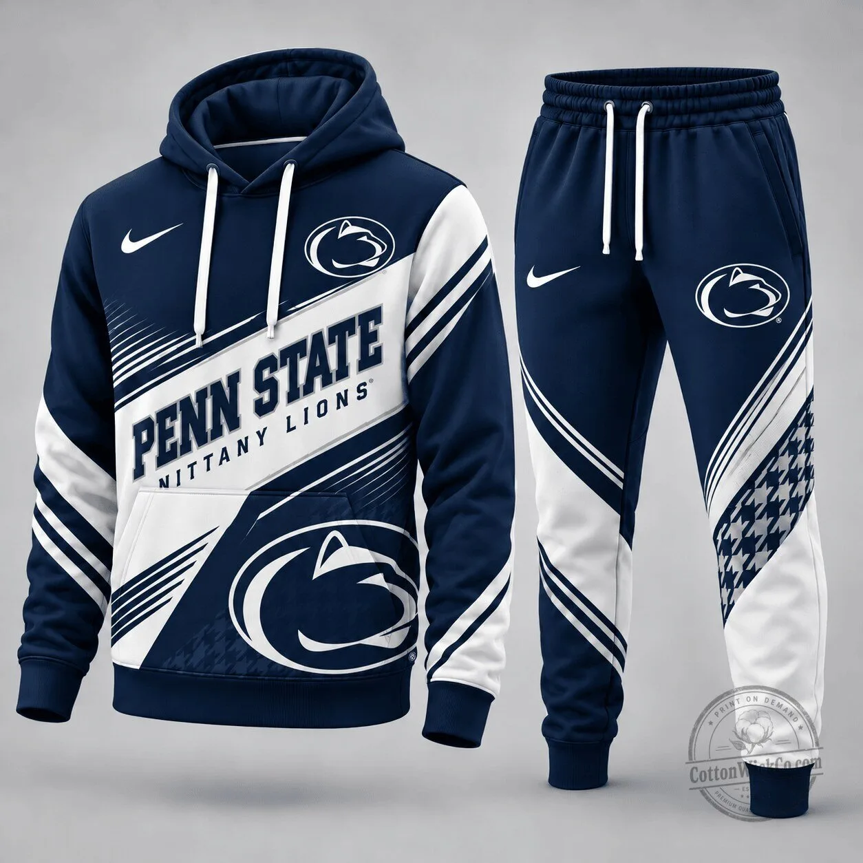 Penn State Nittany Lions College Sports Team Logo Navy Blue Hoodie