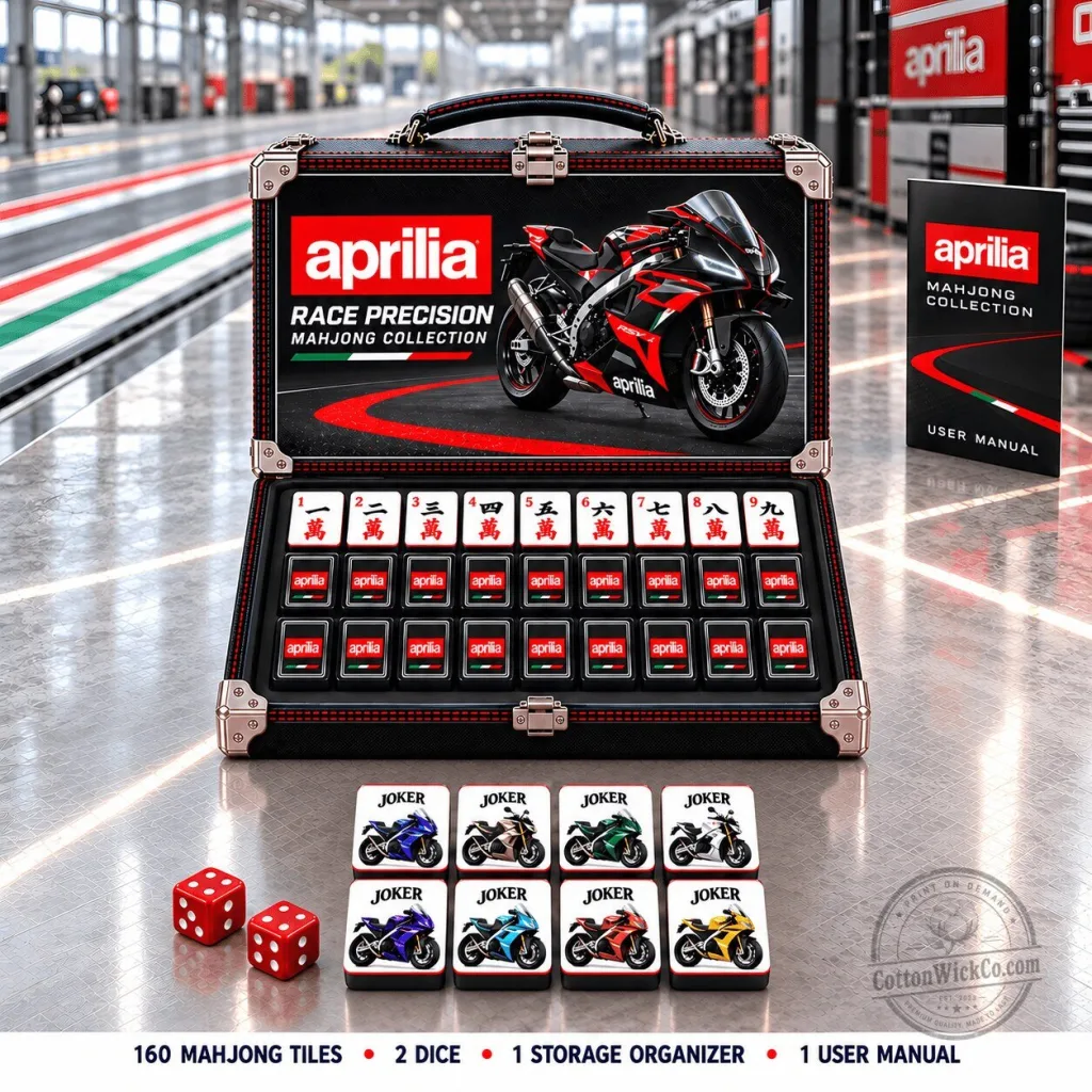 Aprilia Race Precision Mahjong Collection Set with Storage Organizer Aprilia Race Precision Mahjong Collection Set with Storage Organizer