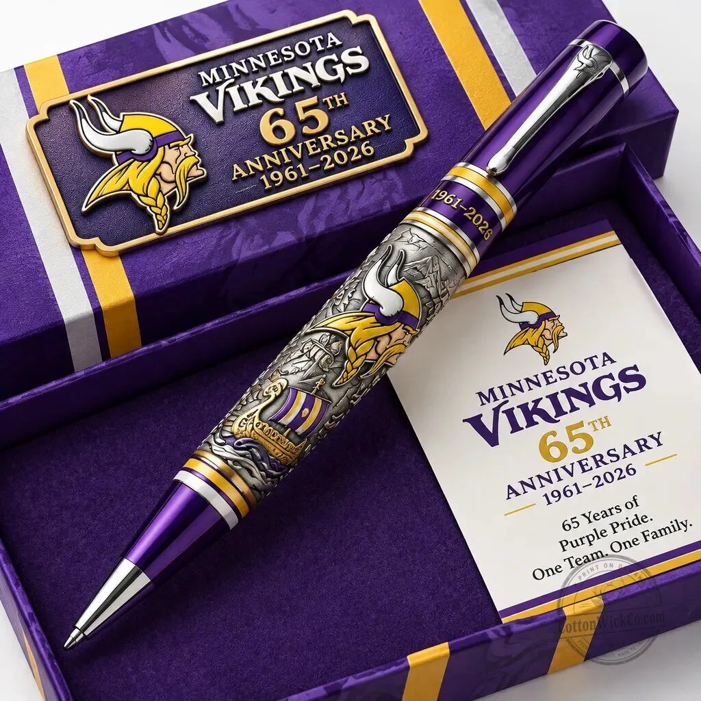 Minnesota Vikings 65th Anniversary Commemorative Collector's Edition Pen