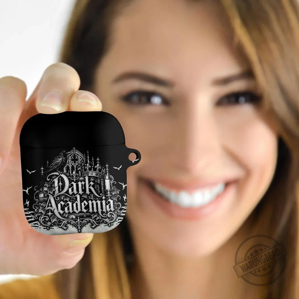 Dark Academia Raven Gothic Literature Vintage Bookish Aesthetic AirPods Case 7 Dark Academia Raven Gothic Literature Vintage Bookish Aesthetic AirPods Case