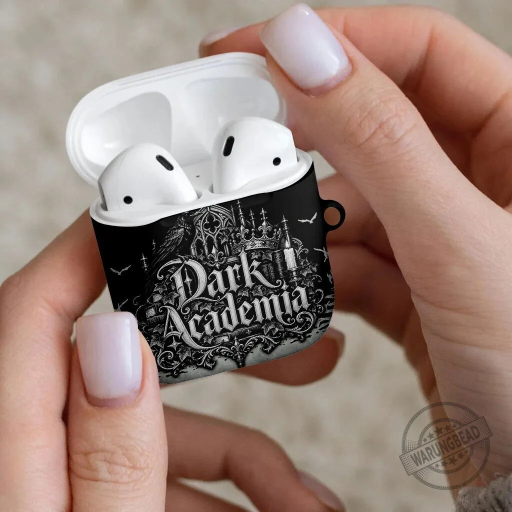 Dark Academia Raven Gothic Literature Vintage Bookish Aesthetic AirPods Case 8 Dark Academia Raven Gothic Literature Vintage Bookish Aesthetic AirPods Case