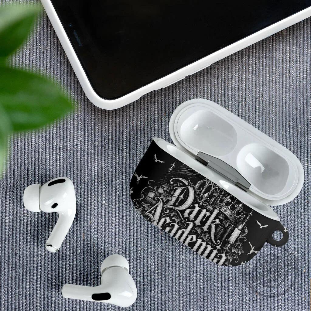 Dark Academia Raven Gothic Literature Vintage Bookish Aesthetic AirPods Case 9 Dark Academia Raven Gothic Literature Vintage Bookish Aesthetic AirPods Case