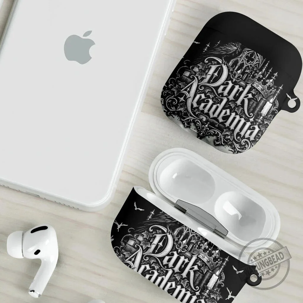 Dark Academia Raven Gothic Literature Vintage Bookish Aesthetic AirPods Case 10 Dark Academia Raven Gothic Literature Vintage Bookish Aesthetic AirPods Case