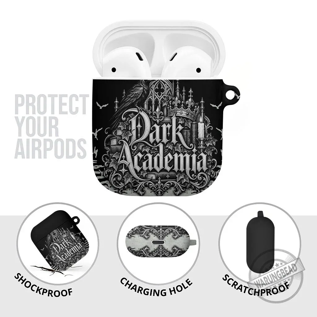 Dark Academia Raven Gothic Literature Vintage Bookish Aesthetic AirPods Case 11 Dark Academia Raven Gothic Literature Vintage Bookish Aesthetic AirPods Case