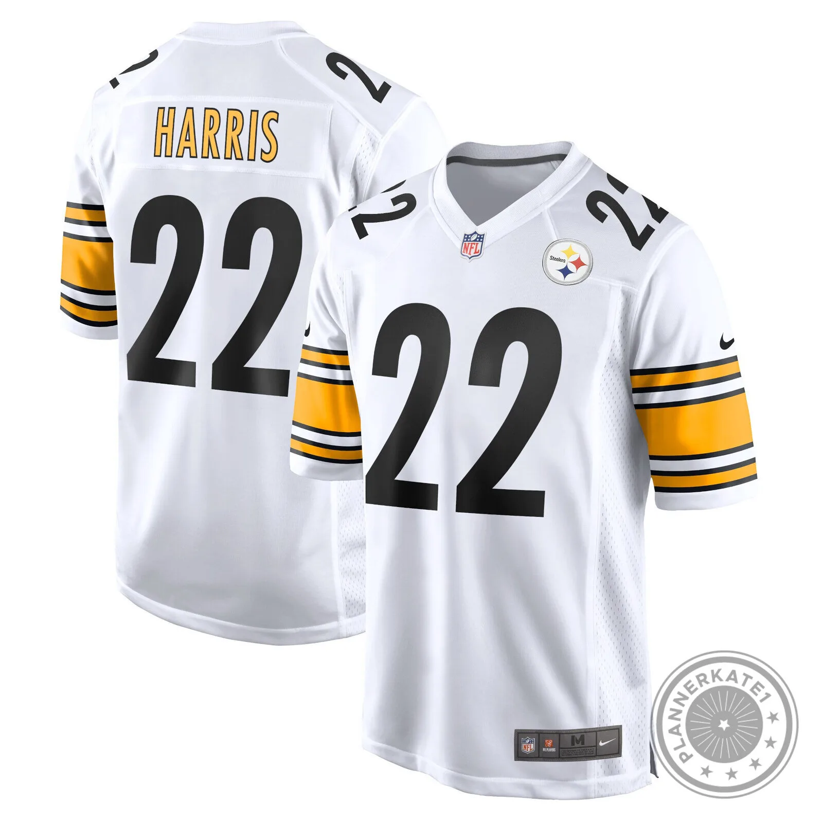 Najee Harris Pittsburgh Steelers White Game Day Football Jersey