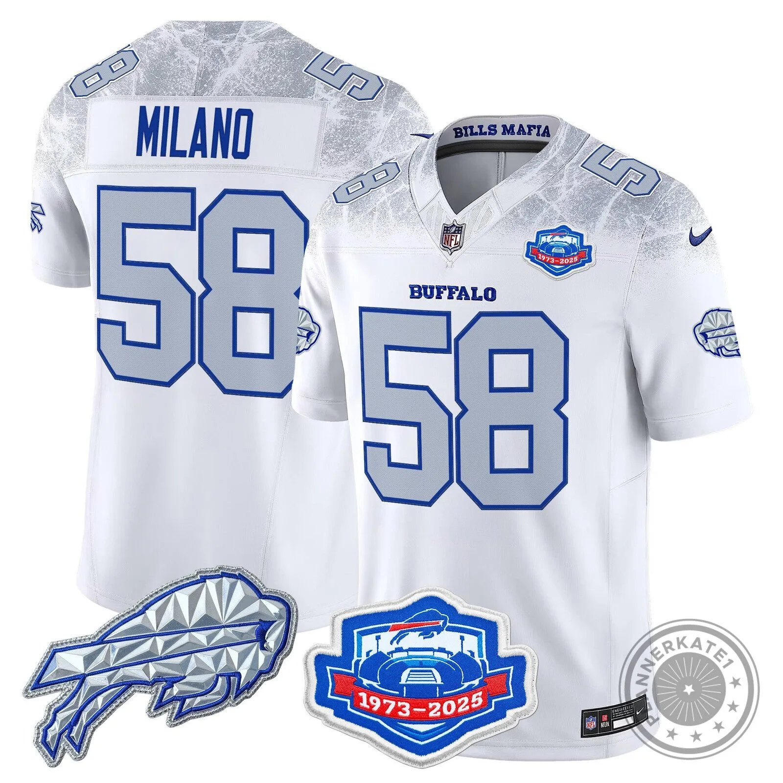 Buffalo Bills Josh Allen White Football Jersey 24 Buffalo Bills Josh Allen White Football Jersey