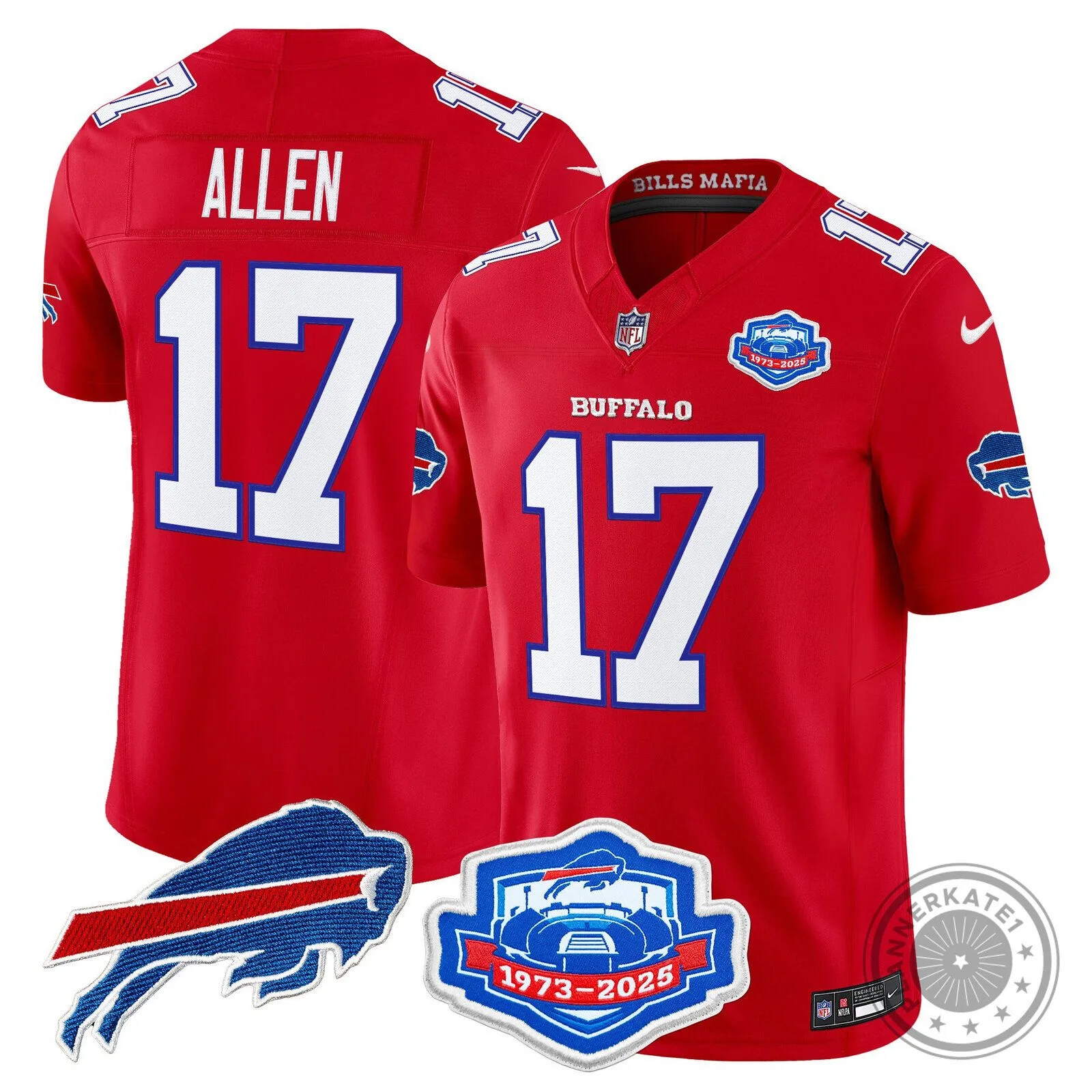 Buffalo Bills Josh Allen White Football Jersey 35 Buffalo Bills Josh Allen White Football Jersey