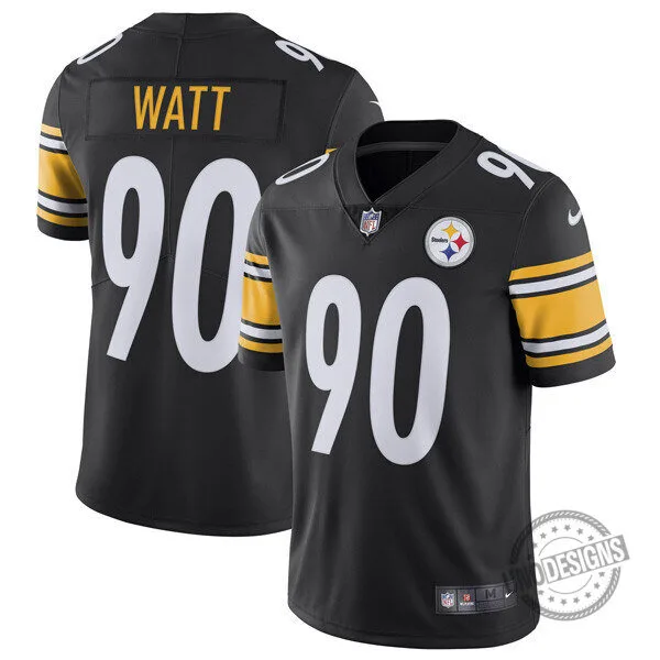 T.J. Watt Pittsburgh Steelers Black Home Football Jersey
