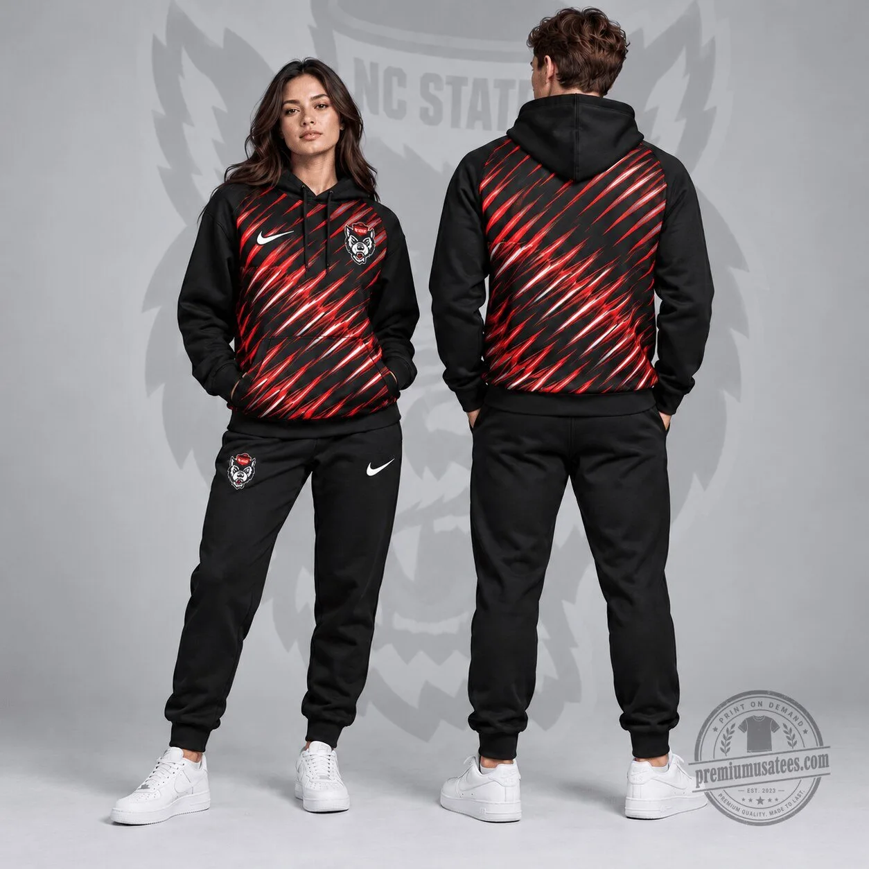 North Carolina State Wolfpack Velocity Streak Pullover Hoodie