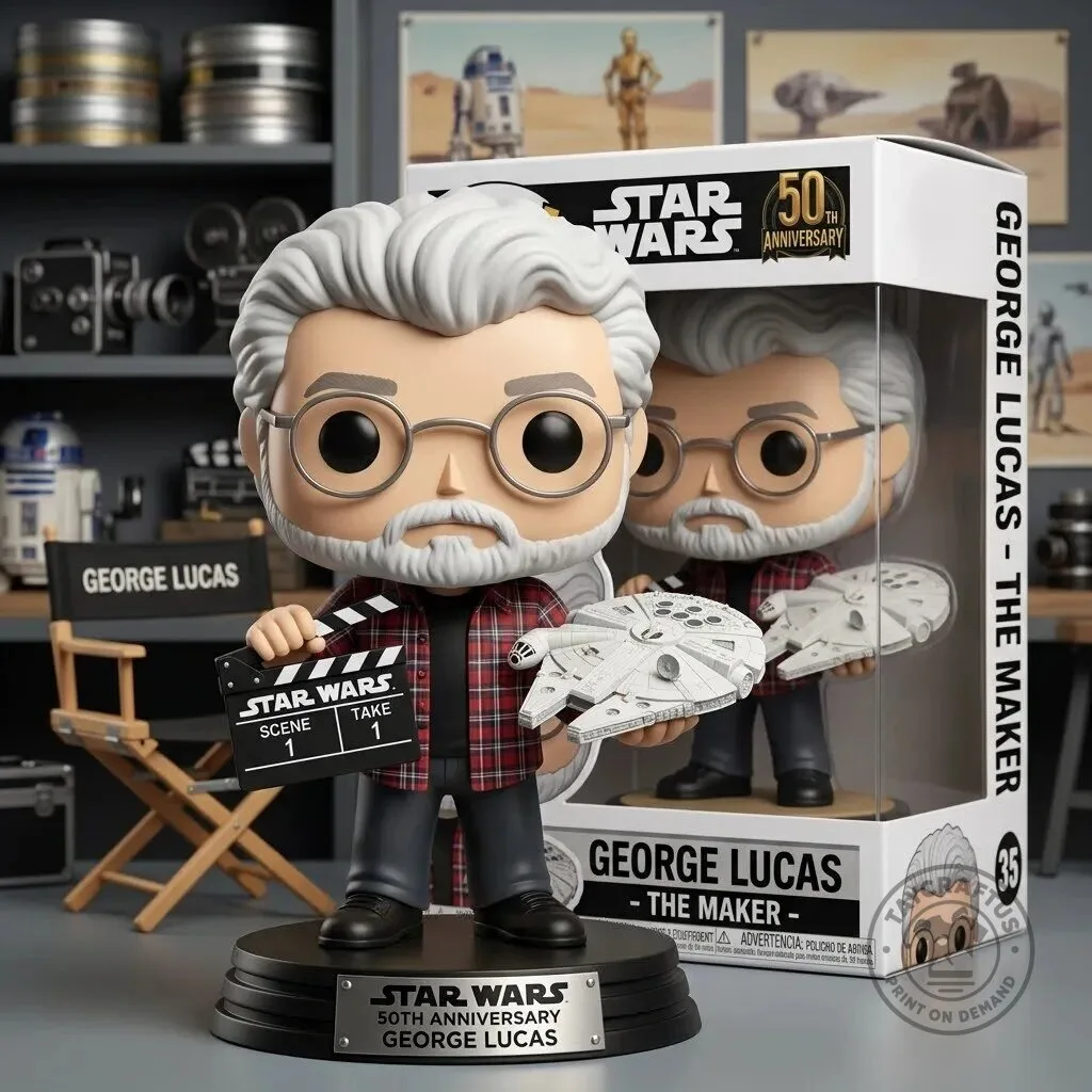 Star Wars George Lucas The Maker 50th Anniversary Commemorative Figurine