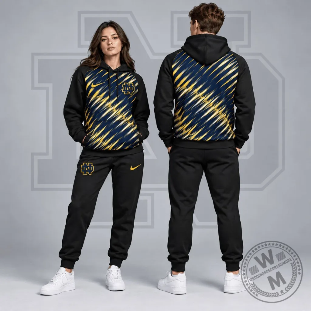 Notre Dame Fighting Irish NCAA Velocity Streak Pullover Hoodie Notre Dame Fighting Irish NCAA Velocity Streak Pullover Hoodie