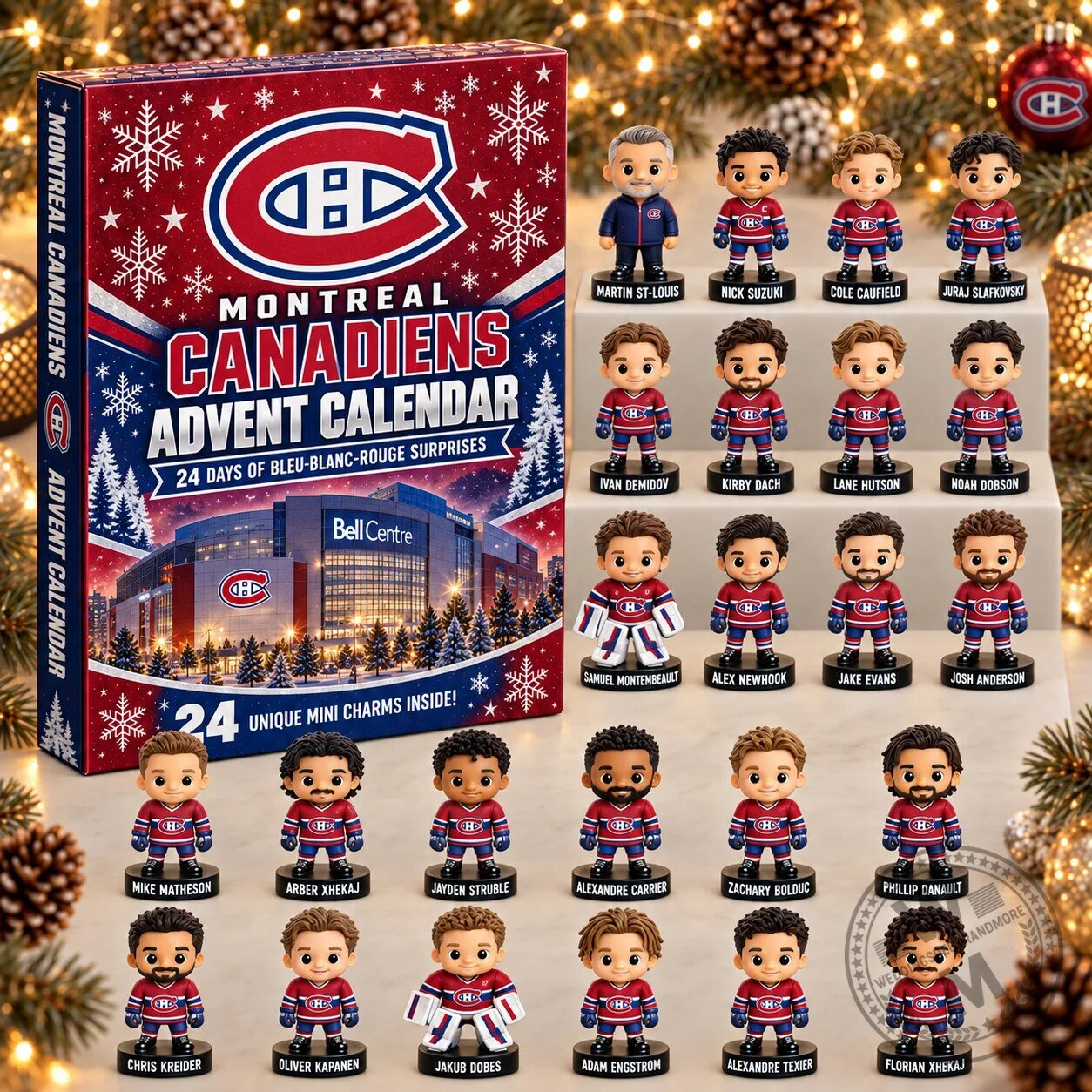 Montreal Canadiens Hockey Team Advent Calendar 24 Days of Surprises