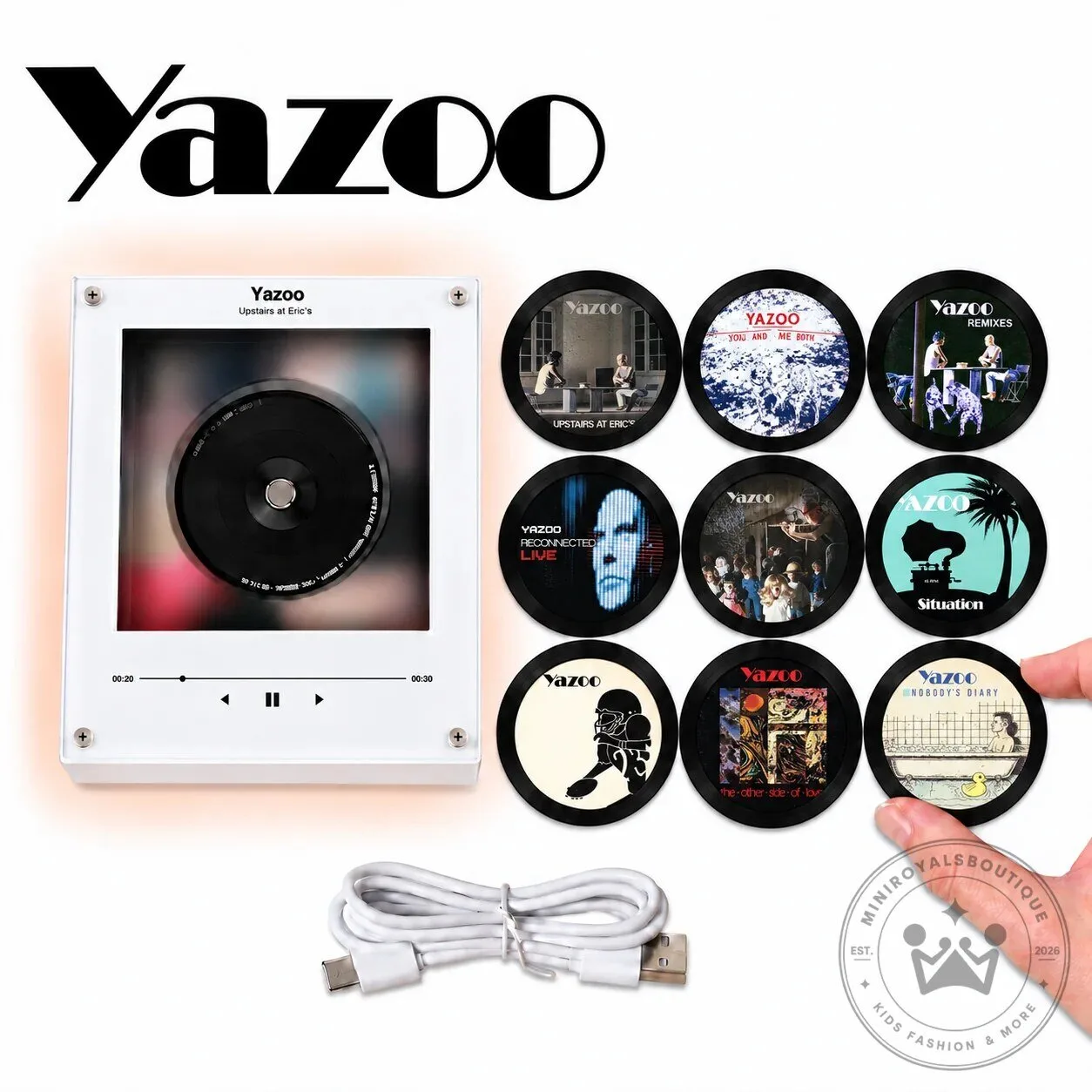 Yazoo Upstairs at Eric's Album Art LED Night Light Tabletop Decor Fan Gift 9 Yazoo Upstairs at Eric