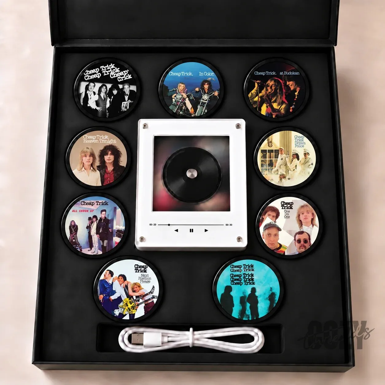 Cheap Trick MagTune Mini Album Art LED Night Light Tabletop Decor Fan Gift