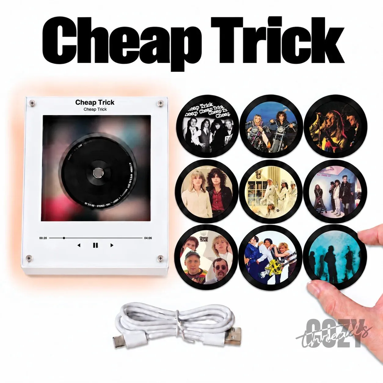 Cheap Trick MagTune Mini Album Art LED Night Light Tabletop Decor Fan Gift 9 Cheap Trick MagTune Mini Album Art LED Night Light Tabletop Decor Fan Gift