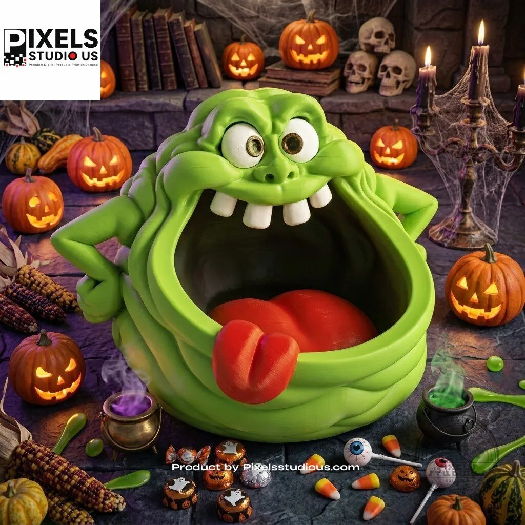 Ghostbusters Slimer Candy Bowl 5 Ghostbusters Slimer Candy Bowl product image showing design and details