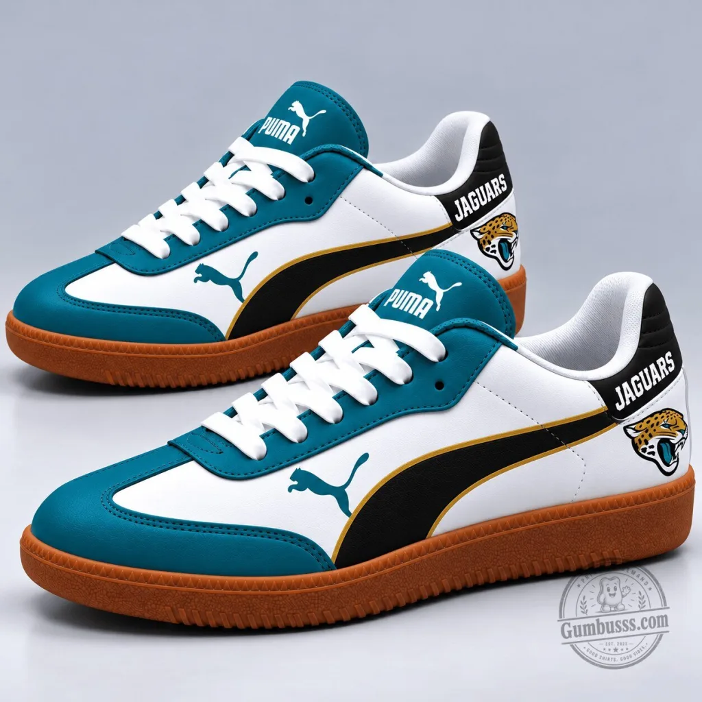 Jacksonville Jaguars NFL Team Logo Puma Sneakers Jacksonville Jaguars NFL Team Logo Puma Sneakers