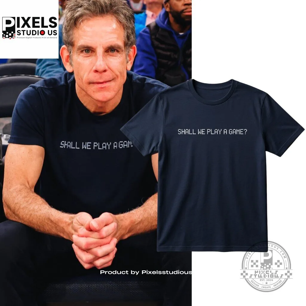 Ben Stiller SHALL WE PLAY A GAME? 2026 Shirt 4 Ben Stiller SHALL WE PLAY A GAME? 2026 Shirt 3D shirt or sports jersey with all-over print design