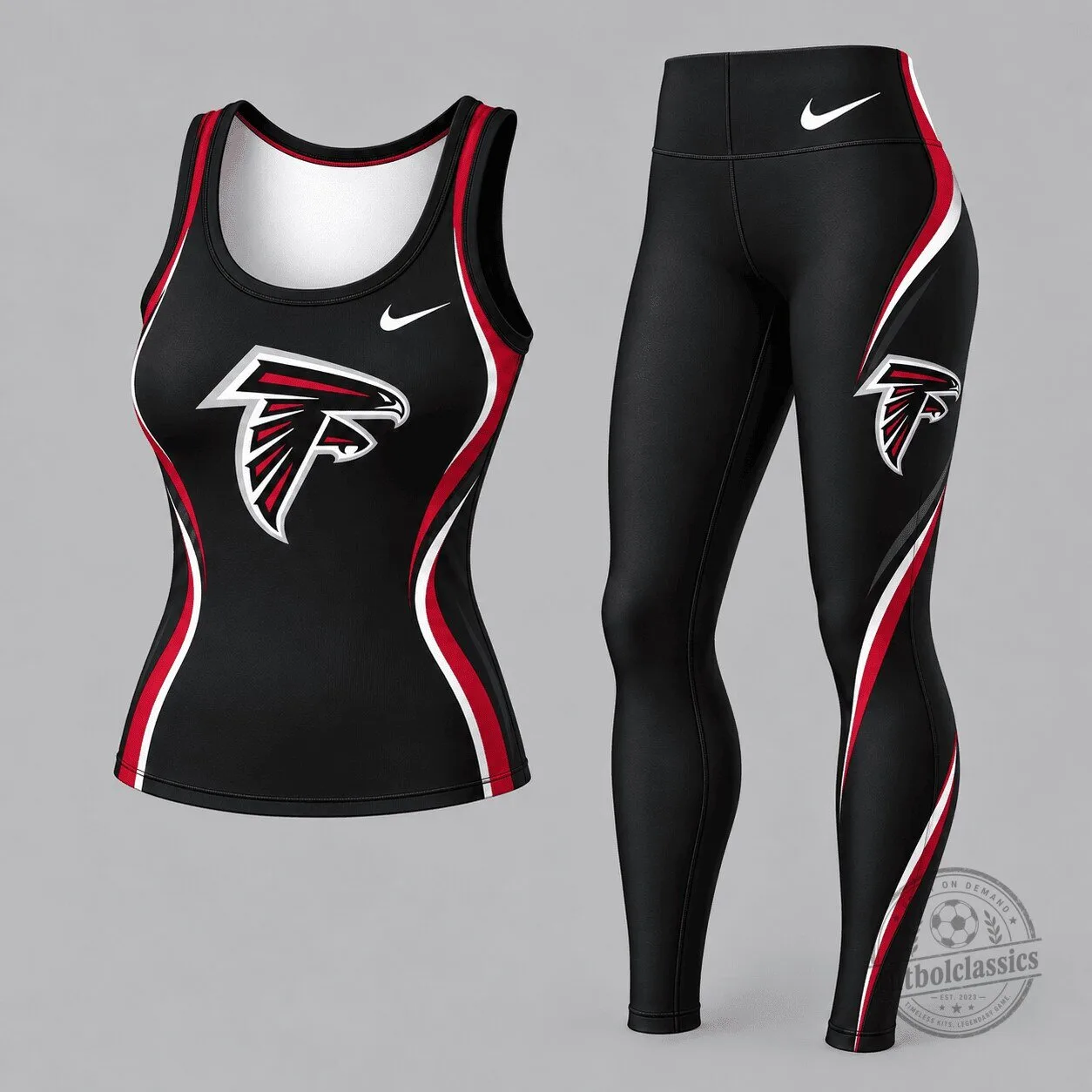 Atlanta Falcons Women's Dynamic Curve Tank Top and Leggings Set