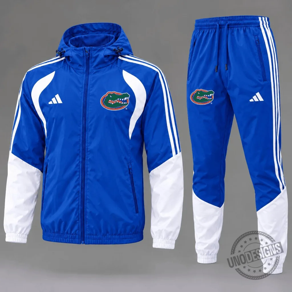 Florida Gators NCAA Game Day Varsity Stripe Tracksuit Set 43 Florida Gators NCAA Game Day Varsity Stripe Tracksuit Set