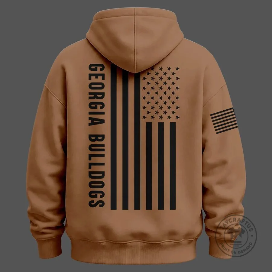 Georgia Bulldogs Military Appreciation Sideline Brown Hoodie 7 Georgia Bulldogs Military Appreciation Sideline Brown Hoodie
