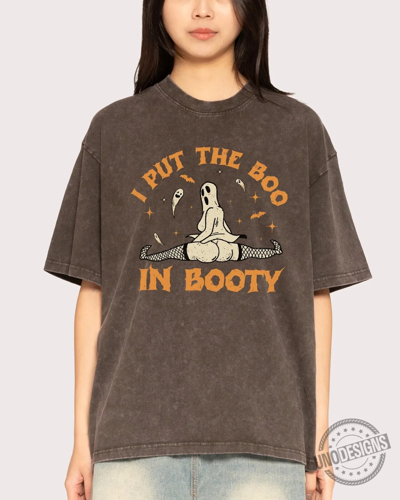 I Put The Boo In Booty Funny Halloween Ghost Oversized T-Shirt 12 I Put The Boo In Booty Funny Halloween Ghost Oversized T-Shirt