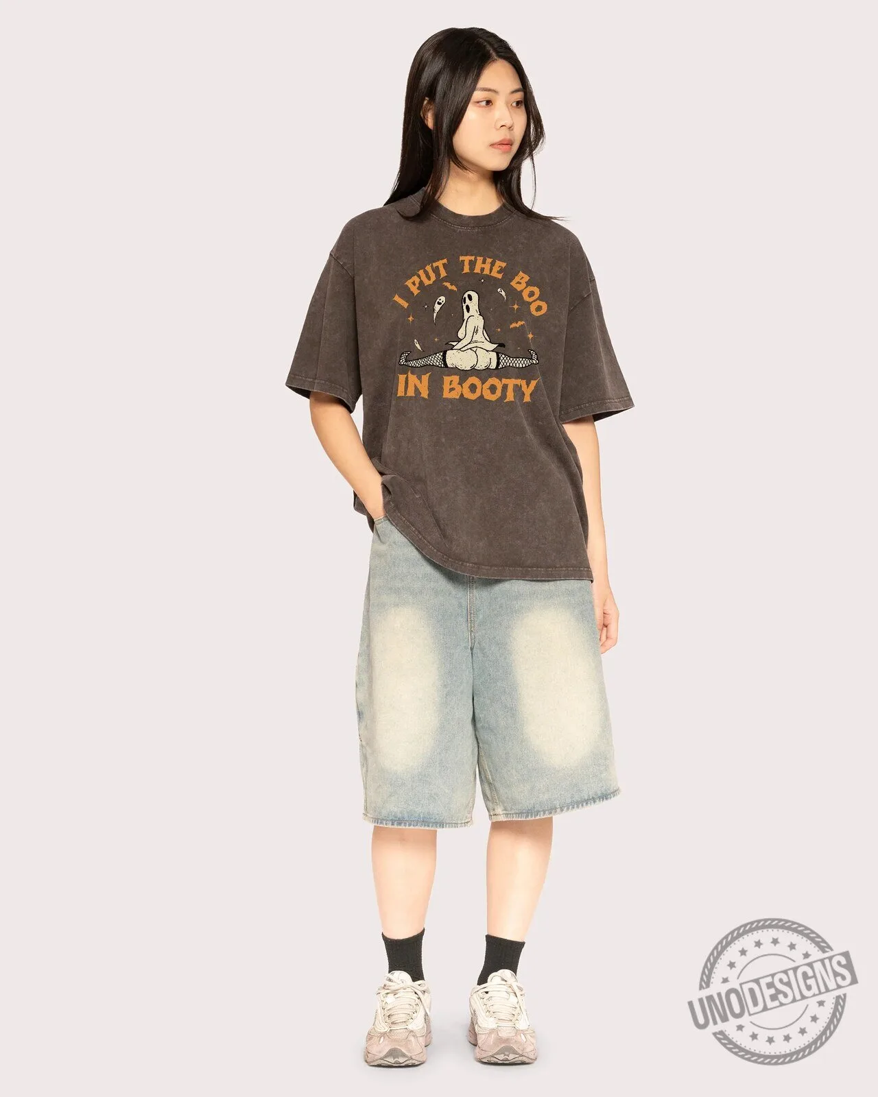 I Put The Boo In Booty Funny Halloween Ghost Oversized T-Shirt 13 I Put The Boo In Booty Funny Halloween Ghost Oversized T-Shirt