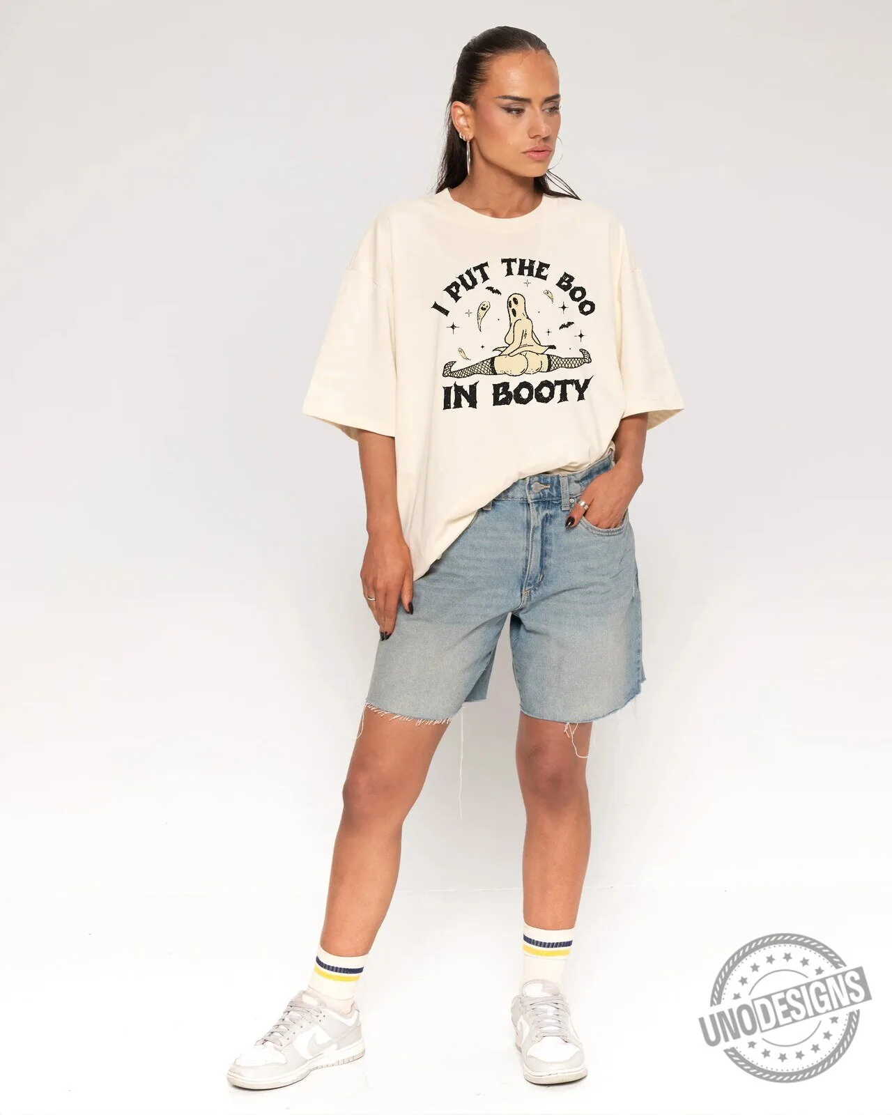 I Put The Boo In Booty Funny Halloween Ghost Oversized T-Shirt 17 I Put The Boo In Booty Funny Halloween Ghost Oversized T-Shirt