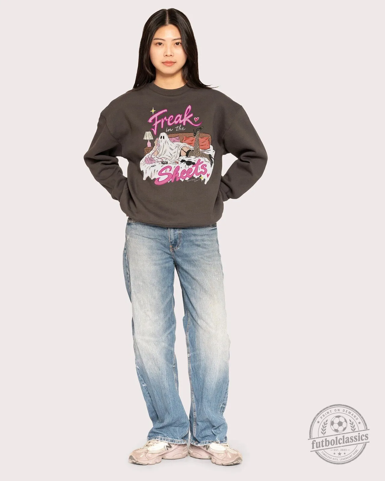 Freak in the Sheets Ghost Girl Halloween Funny Spooky Sweatshirt 7 Freak in the Sheets Ghost Girl Halloween Funny Spooky Sweatshirt