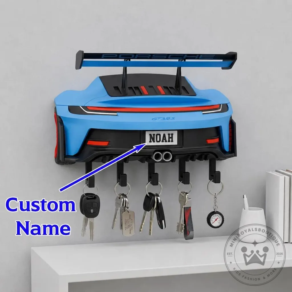 Porsche 911 GT3 RS Personalized Car Key Holder Wall Mounted 7 Porsche 911 GT3 RS Personalized Car Key Holder Wall Mounted
