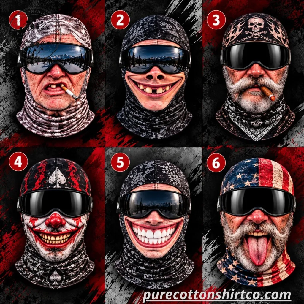 Funny 3D Printed Ski Balaclava Mask - Novelty Full Face Cover Headwear (Choose Style Mask) Funny 3D Printed Ski Balaclava Mask - Novelty Full Face Cover Headwear (Choose Style Mask)