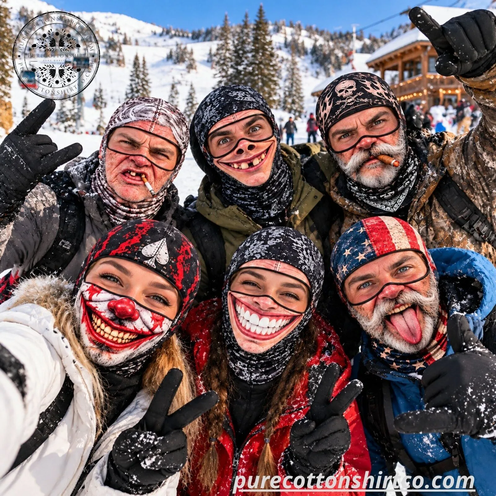 Funny 3D Printed Ski Balaclava Mask - Novelty Full Face Cover Headwear (Choose Style Mask) 18 Funny 3D Printed Ski Balaclava Mask - Novelty Full Face Cover Headwear (Choose Style Mask)