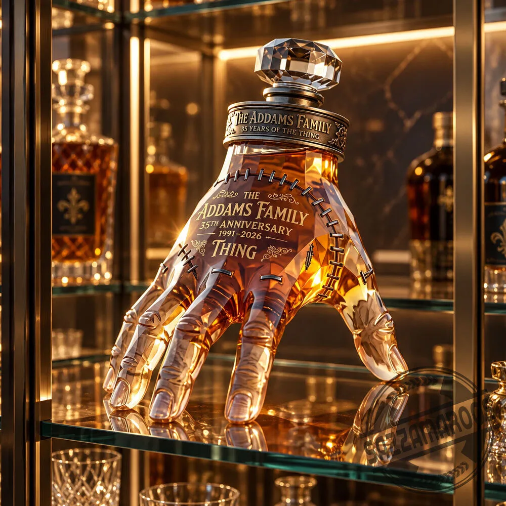 The Addams Family 35th Anniversary Thing Whiskey Decanter 3 The Addams Family 35th Anniversary Thing Whiskey Decanter