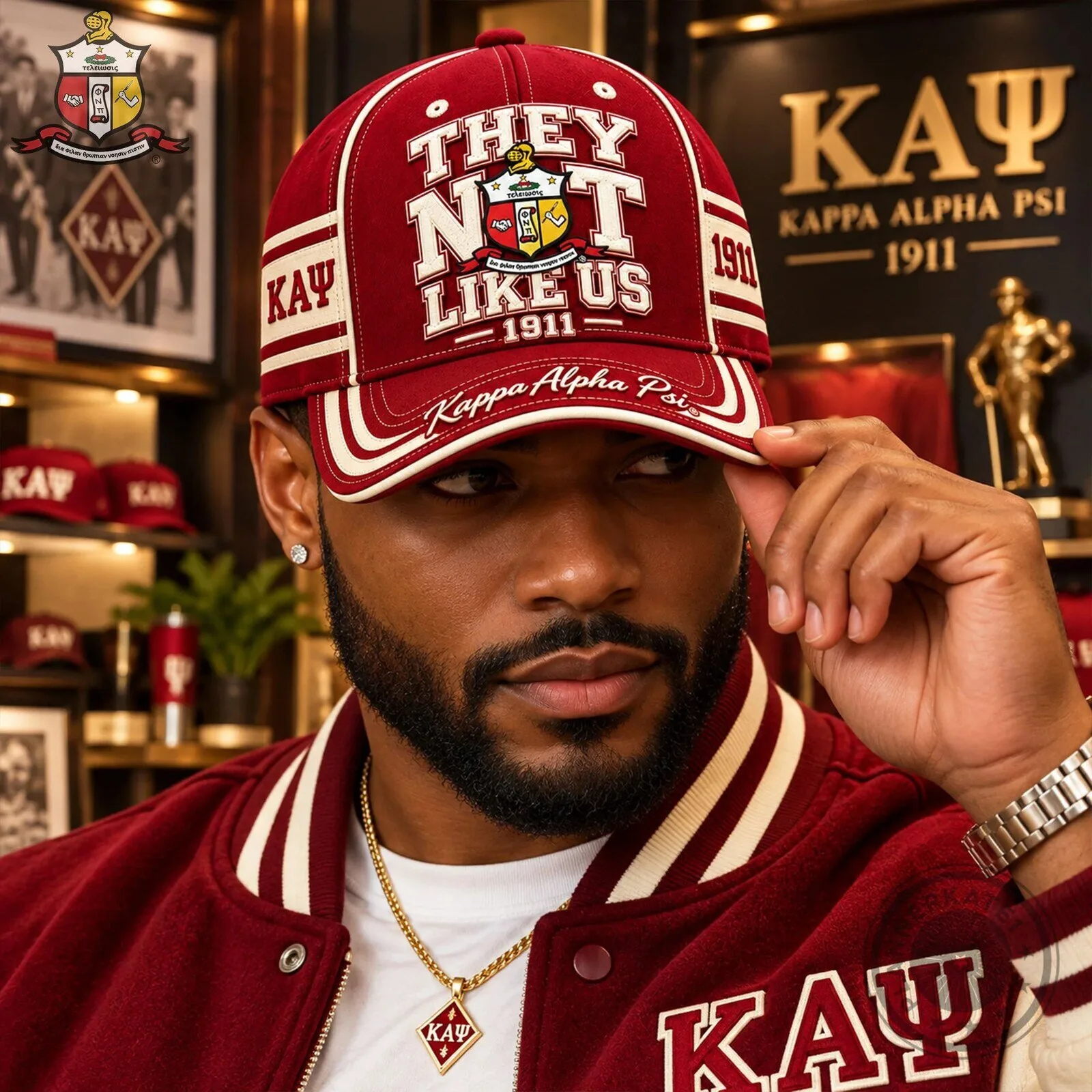 Kappa Alpha Psi Fraternity They Not Like Us 1911 Baseball Cap Hat 5 Kappa Alpha Psi Fraternity They Not Like Us 1911 Baseball Cap Hat