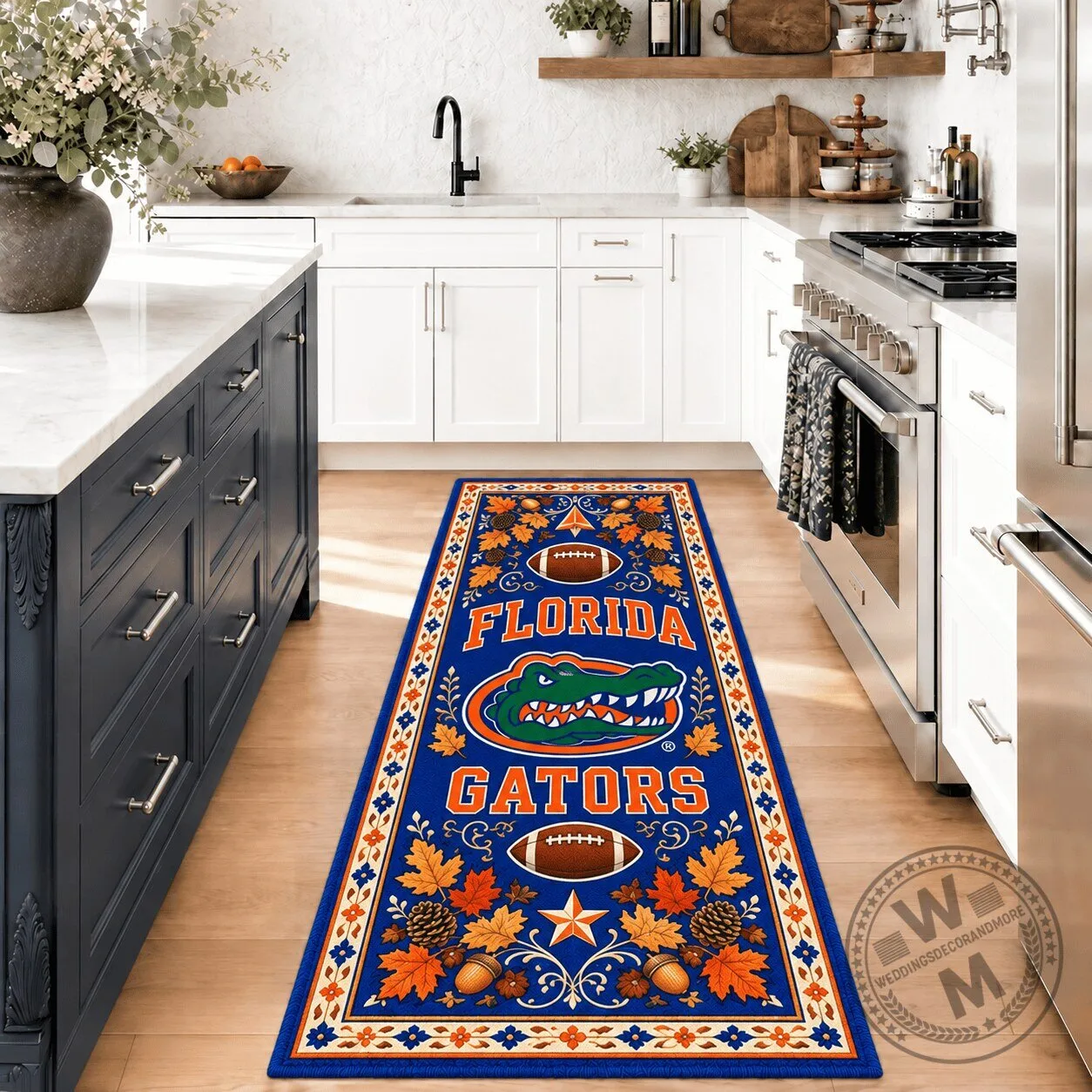 Florida Gators Football Team Logo Kitchen Runner Rug 1 Florida Gators Football Team Logo Kitchen Runner Rug