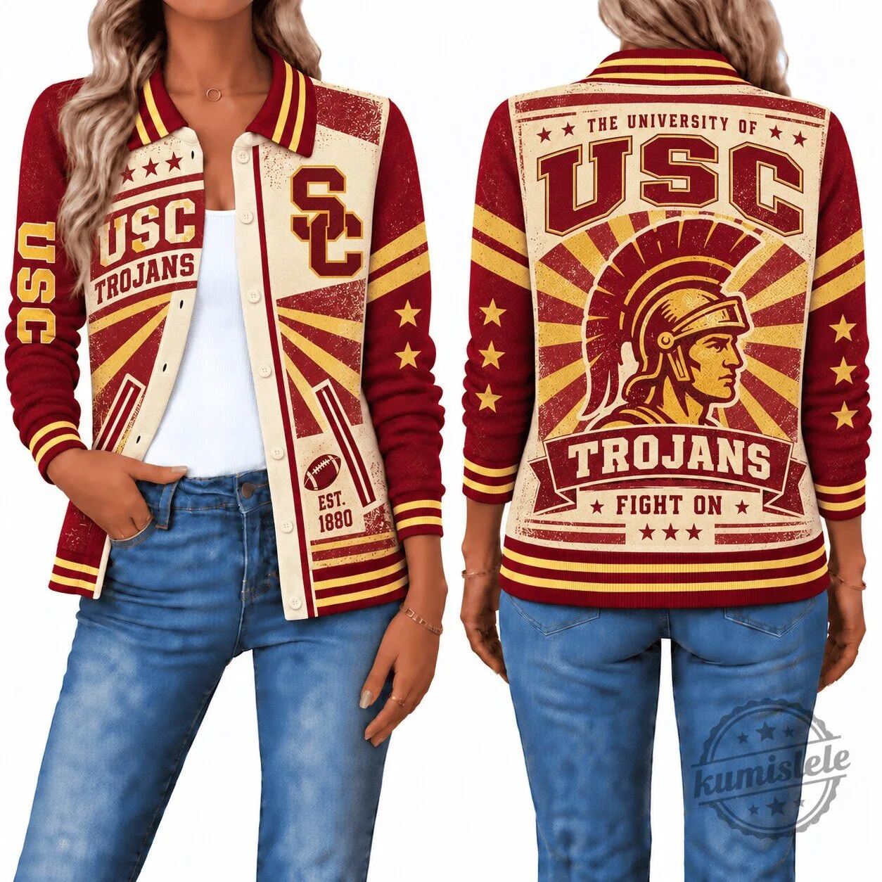 University of Southern California Trojans Vintage Varsity Jacket