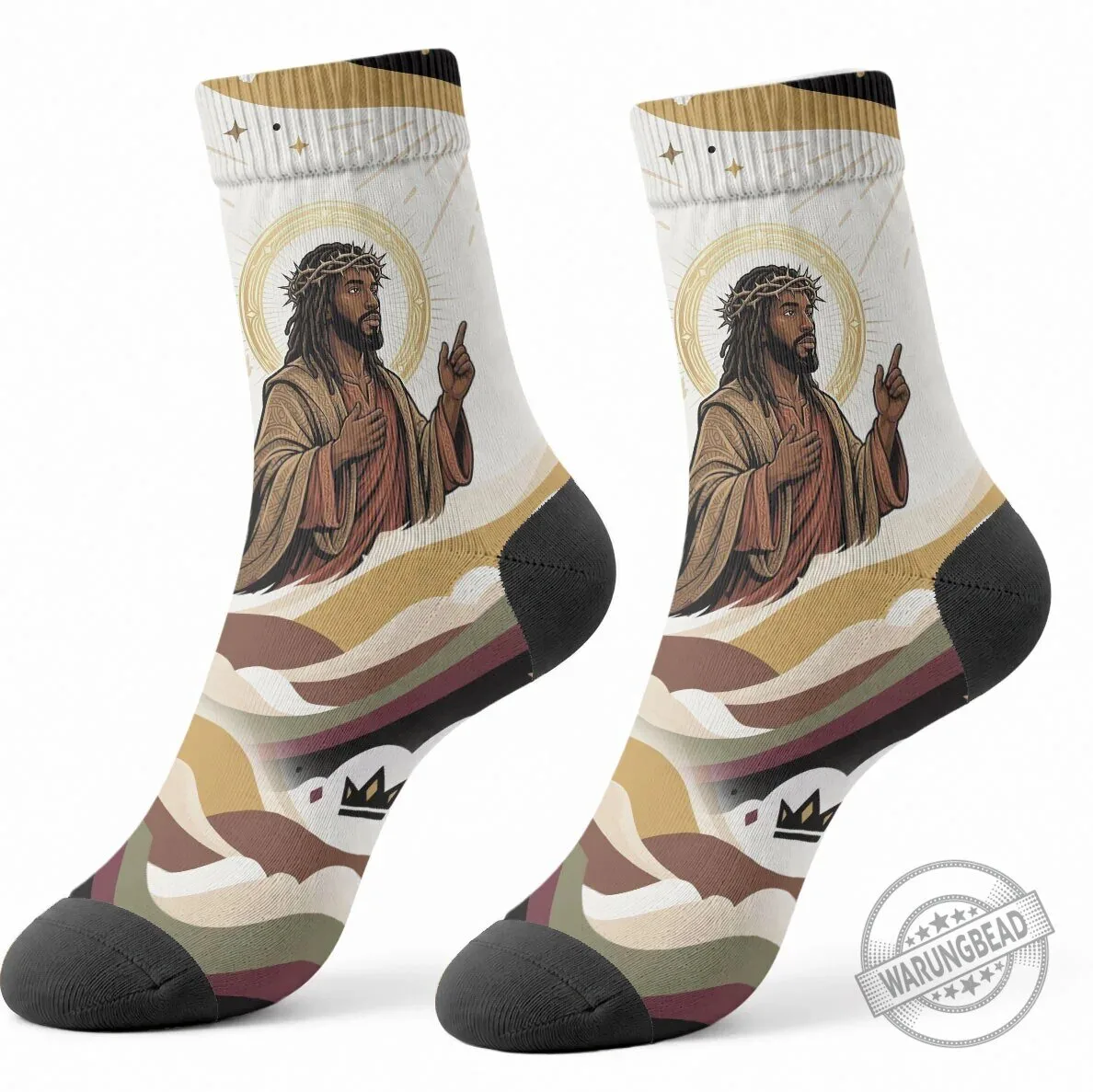 King Jesus Christ Religious Christian Faith Holy Cross Dove Spiritual Crew Socks 6 King Jesus Christ Religious Christian Faith Holy Cross Dove Spiritual Crew Socks
